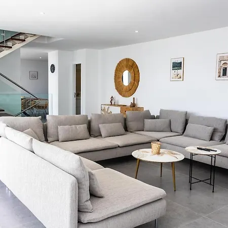 Exclusive 6 Bedrooms In Lanzarote - Ocean & Volcano Views, Private Pool, Jacuzzi & Gym Villa *