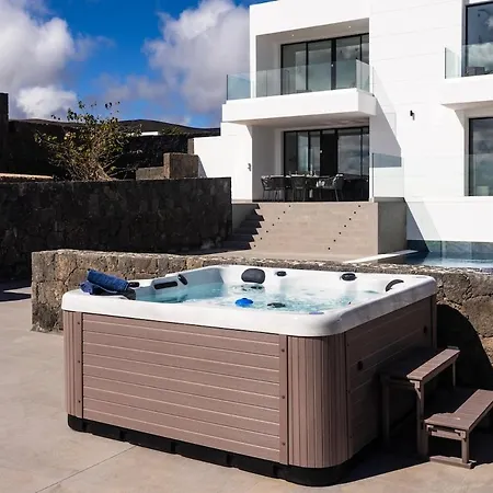 Exclusive 6 Bedrooms In Lanzarote - Ocean & Volcano Views, Private Pool, Jacuzzi & Gym Villa
